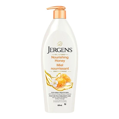 Jergens Oil Infused Nourishing Honey Lotion - Honey & Orange Blossom Essence - 620ml