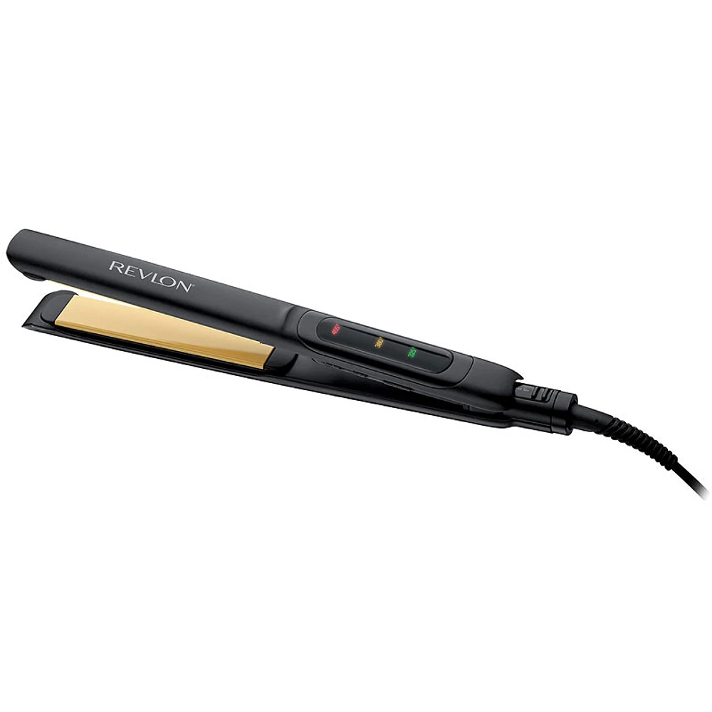 Revlon Perfect Heat Perfect Straight 1-inch Smooth Brilliance Flat Iron - Black - RVST2174F