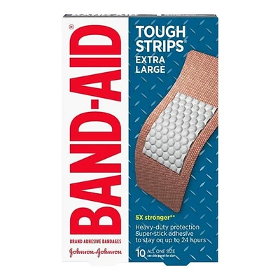 BAND-AID Tough Strips Bandages - Extra Large - 10's