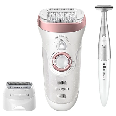 Braun Silk-Epil 9 SensoSmart Cordless Epilator - White/Rose Gold - SES9-890