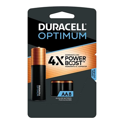 Duracell Optimum AA Batteries - 8 pack