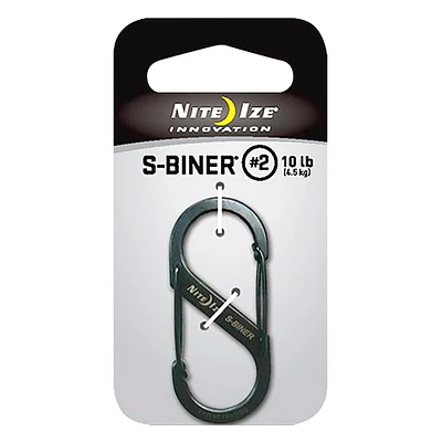 Nite Ize S-Biner Dual Carabiner #2 - Black - SB2-03-01