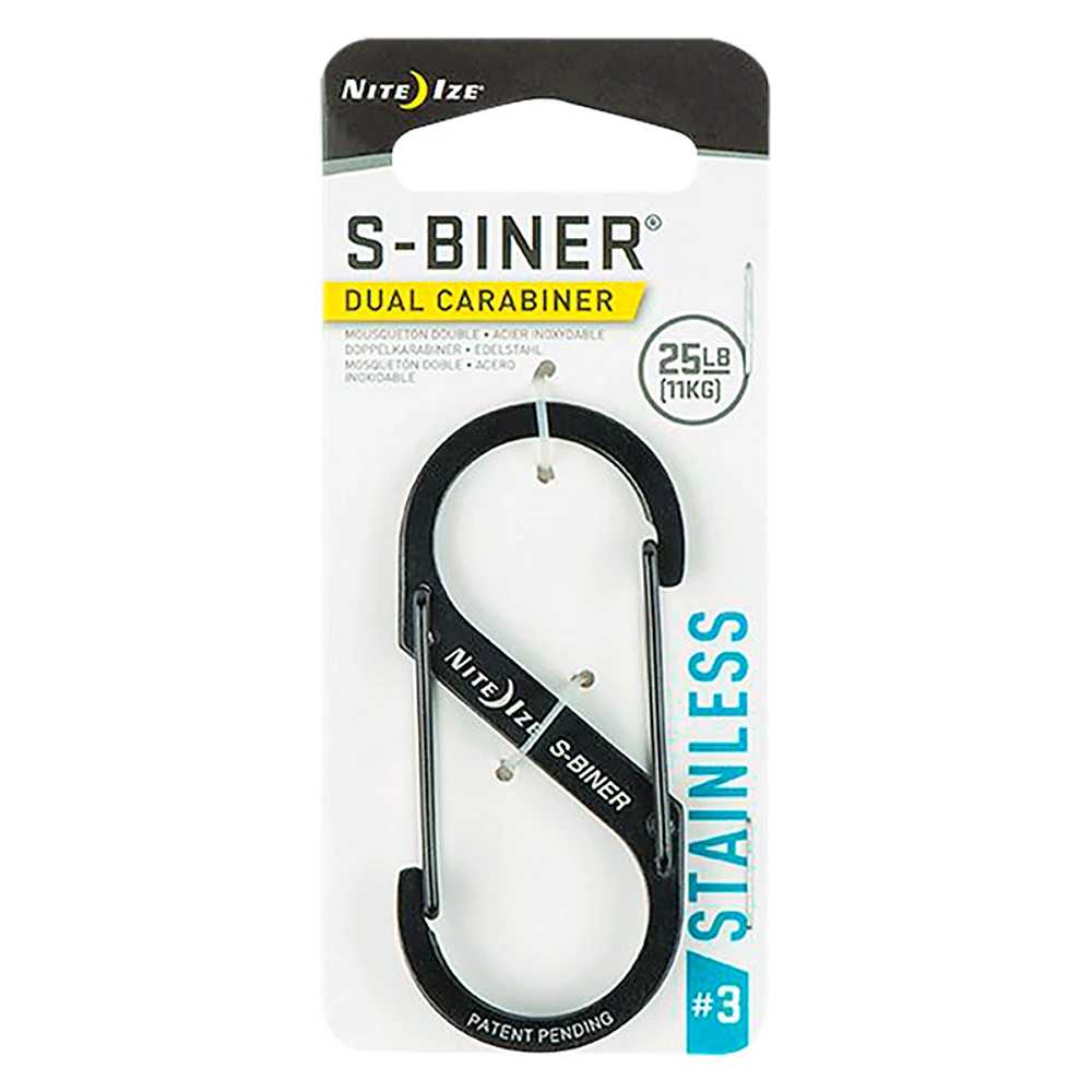 Nite Ize S-Biner Dual Carabiner #3 - Stainless - SB3-03-01