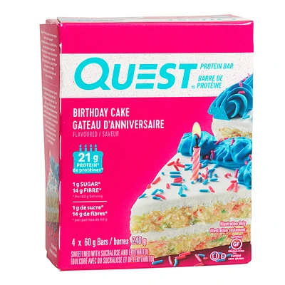 Quest Protein Bar - Birthday Cake - 4x60g