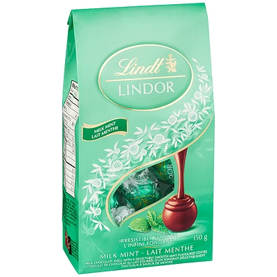 Lindt Lindor Bag - Milk Mint - 150g