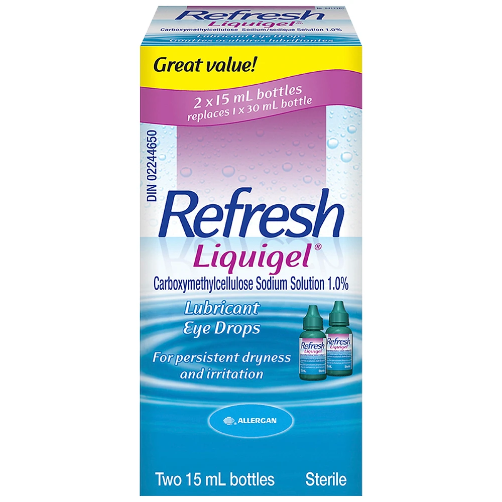 Refresh Liquigel Lubricant Eye Drops - 2x15ml