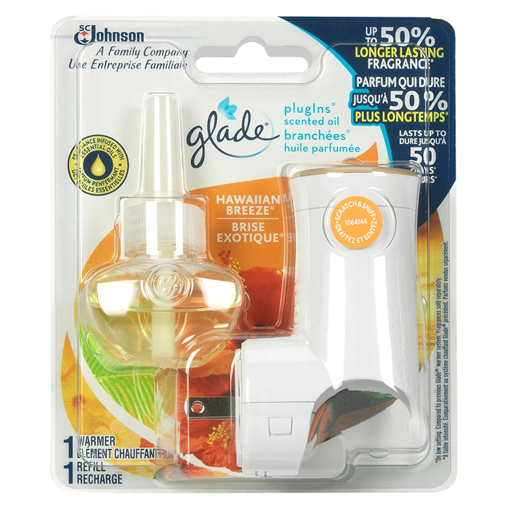 Glade PlugIns Scented Oils Warmer - Hawaiian Breeze