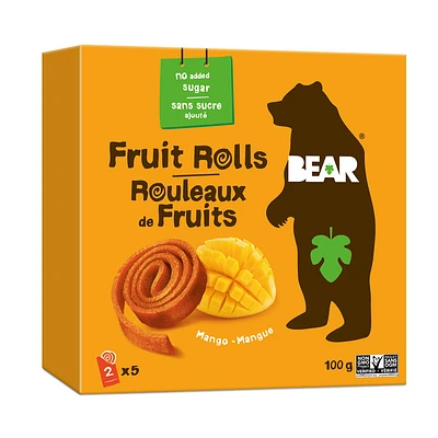 Bear Real Fruit Rolls - Mango - 100g/5x2rolls