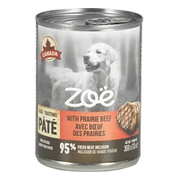 Zoe Pate Dog Food - Prairie Beef - 369g