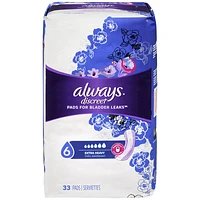 Always Discreet Pads for Bladder Leaks Extra Heavy - 33s