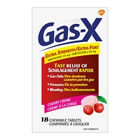 Gas-X Extra Strength Antigas Tablets - Cherry Creme - 18s