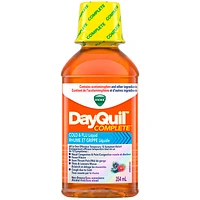 Vicks Dayquil Complete Cold & Flu Liquid - Berry - 354ml