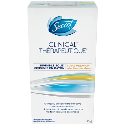 Secret Clinical Invisible Solid Antiperspirant - Stress Response - 45g