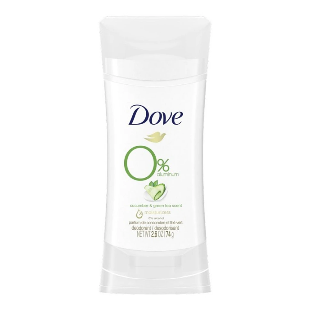 Dove 0% Aluminum Deodorant - Cucumber & Green Tea - 70g