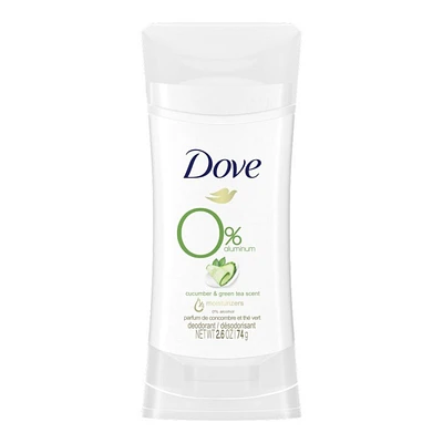 Dove 0% Aluminum Deodorant - Cucumber & Green Tea - 70g