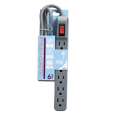 Globe 6 Outlet with Surge Protection