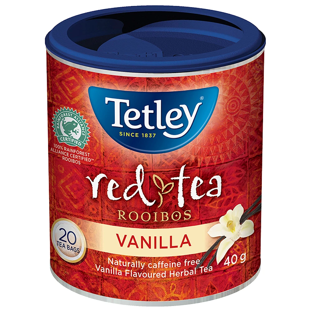 Tetley Herbal Rooibos Vanilla Tea - 20s