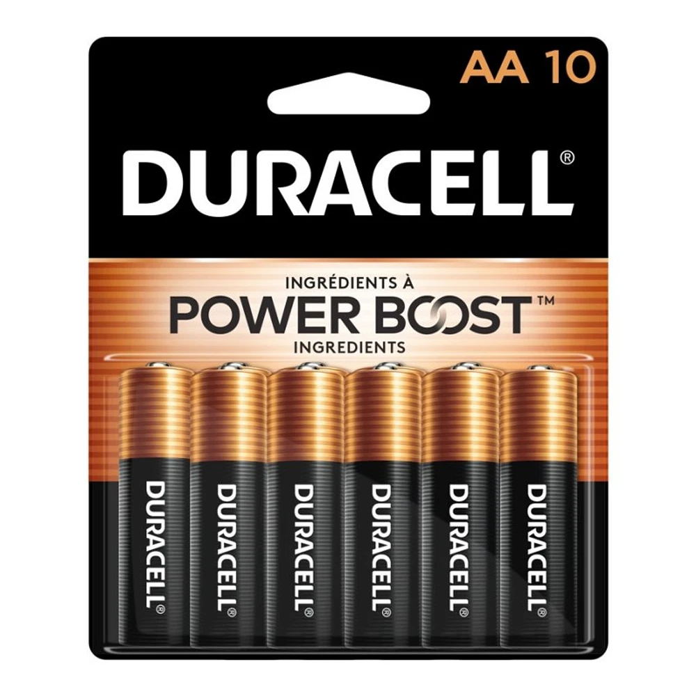 Duracell Coppertop AA Alkaline Batteries - 10 pack