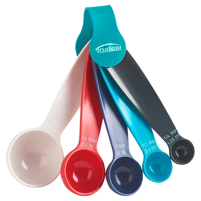 Trudeau Measuring Spoon Set - Multi Coloured - 5 piece