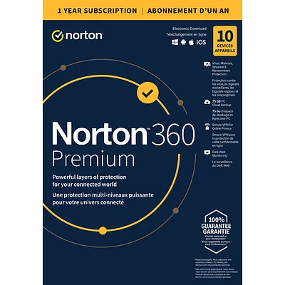 Norton 360 Premium - 10 Devices/1 Year - 21400013