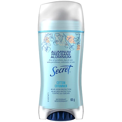 Secret Aluminum Free Deodorant - Cotton - 68g