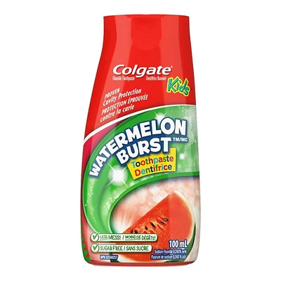 Colgate Kids Fluoride Toothpaste - Watermelon Burst - 100ml