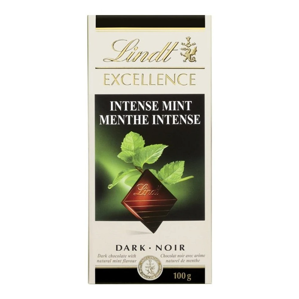 Lindt Excellence Dark Chocolate Bar - Intense Mint - 100g