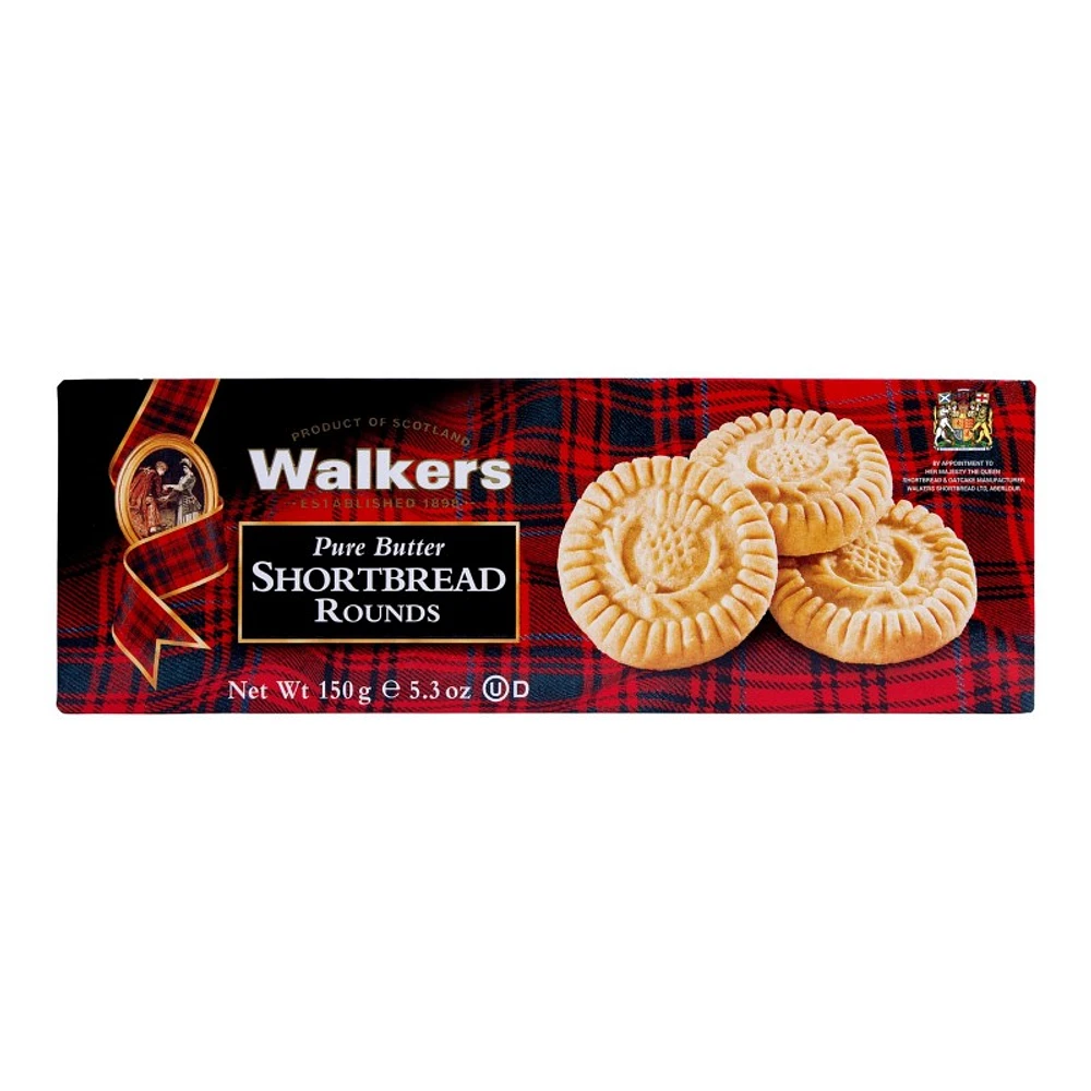 Walkers Pure Butter Shortbread Rounds - 150g