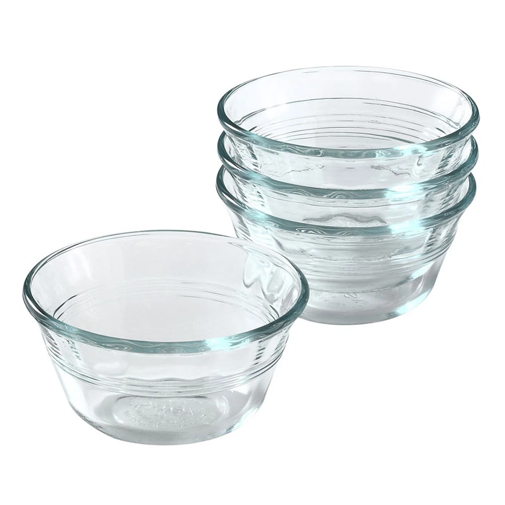 Pyrex 6oz Custard Cups - 4 piece 