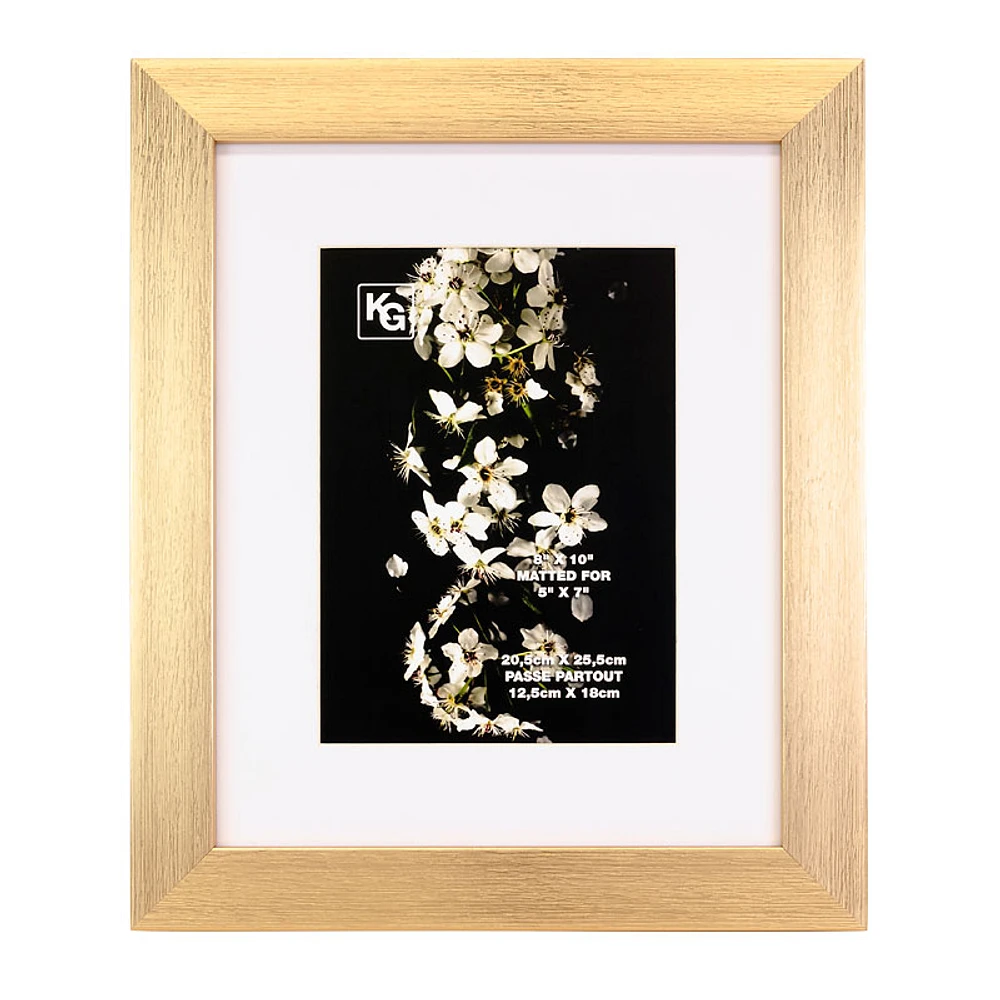 Kiera Grace Clara Frame - Gold - 8x10 Inch Matted for 5x7 Inch - PH40124-3