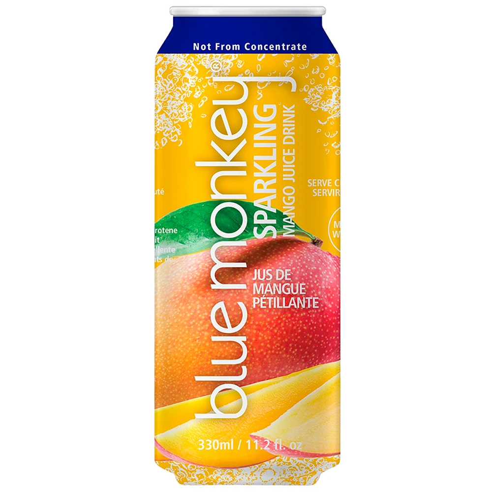 Blue Monkey Sparkling Juice Drink - Mango - 330ml