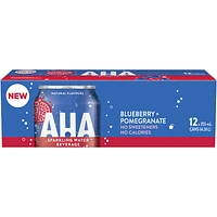 AHA Sparkling Water - Blueberry + Pomegranate - 12x355ml