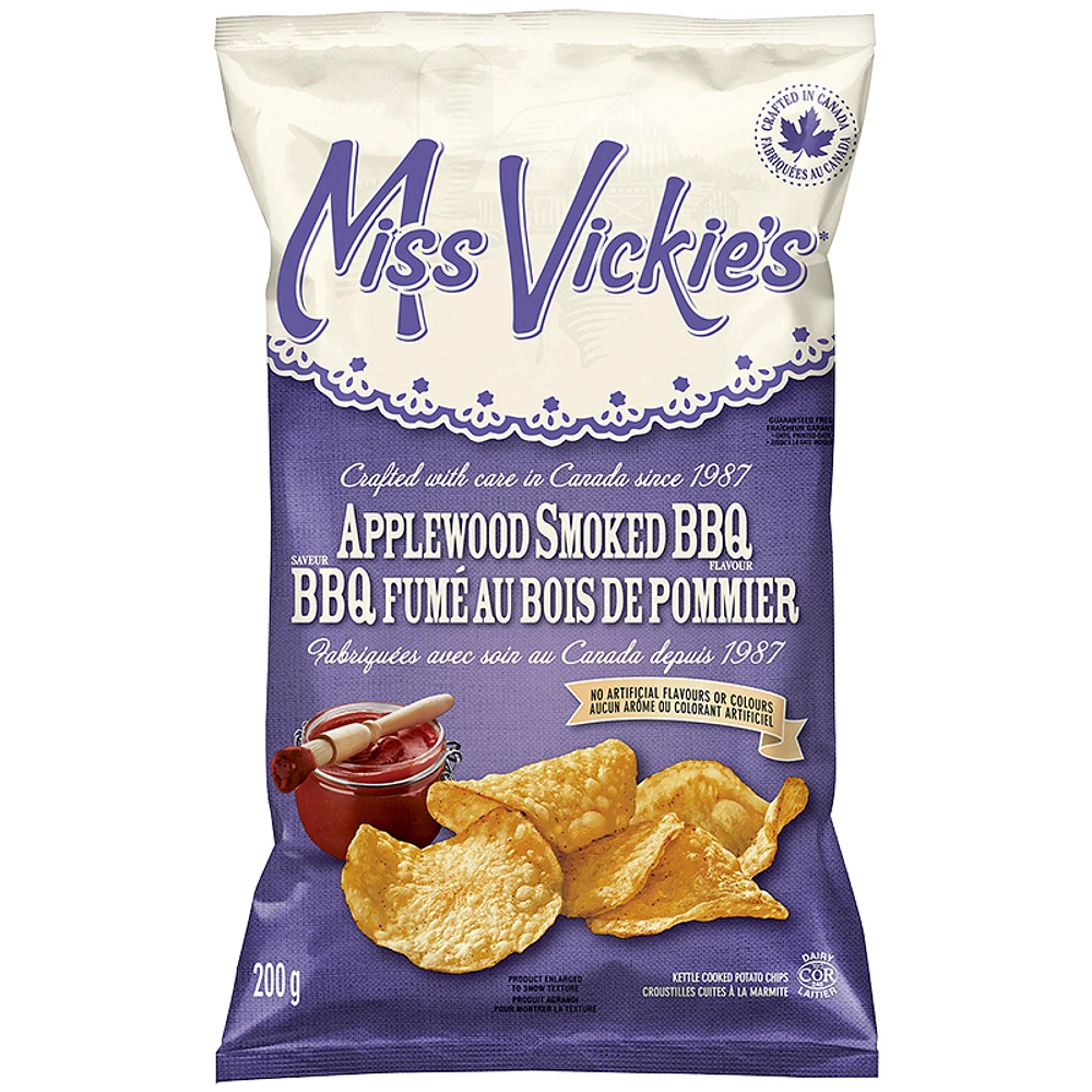 Miss Vickie's Potato Chips - Applewood Smoked BBQ - 200g