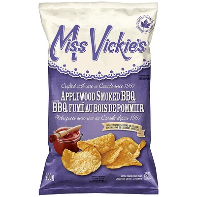 Miss Vickie's Potato Chips - Applewood Smoked BBQ - 200g