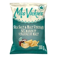 Miss Vickie's Potato Chips - Sea Salt & Malt Vinegar - 200g