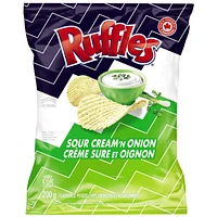 Ruffles Potato Chips - Sour Cream 'N Onion - 200g