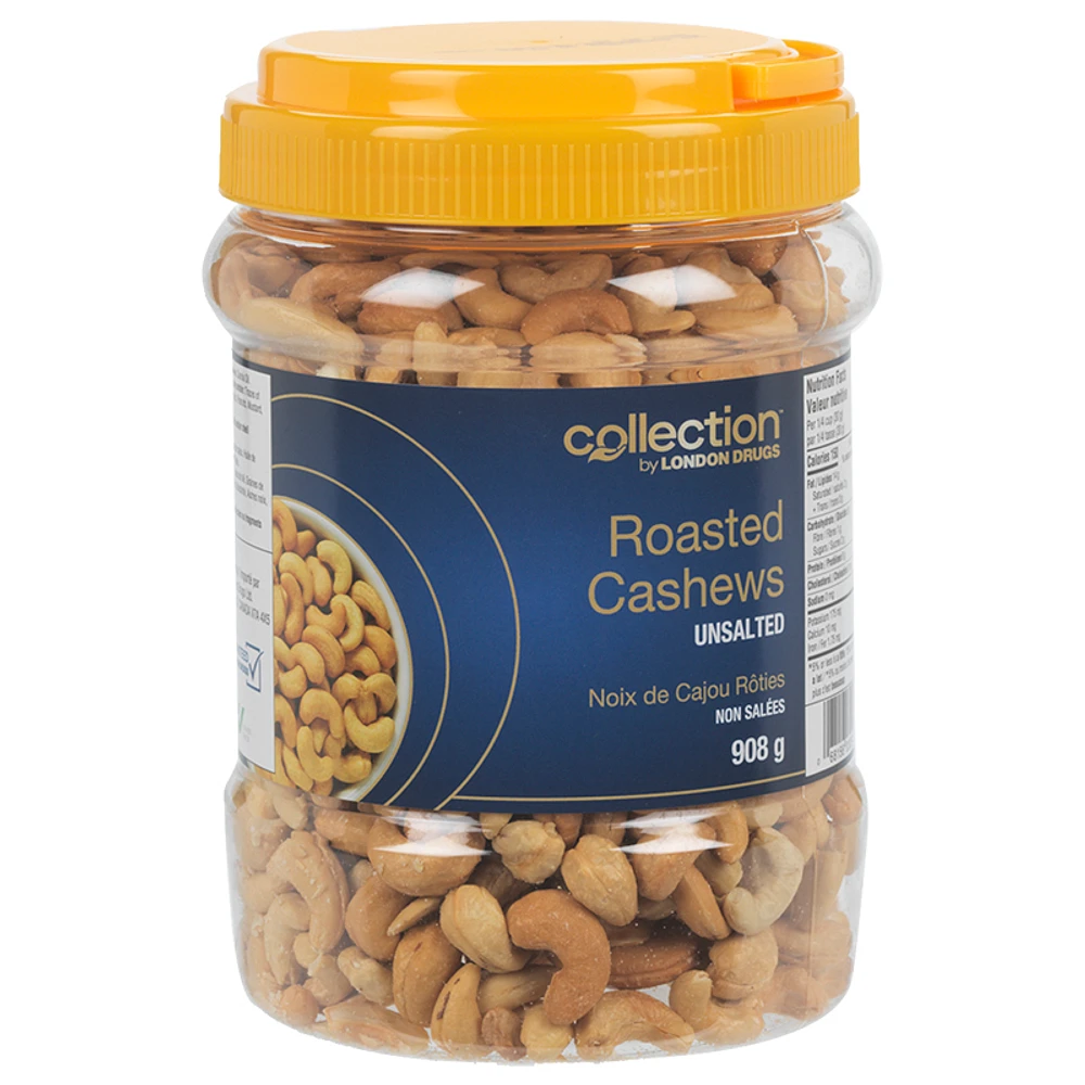 Collection by London Drugs Roasted Cashews - Unsalted - 908g