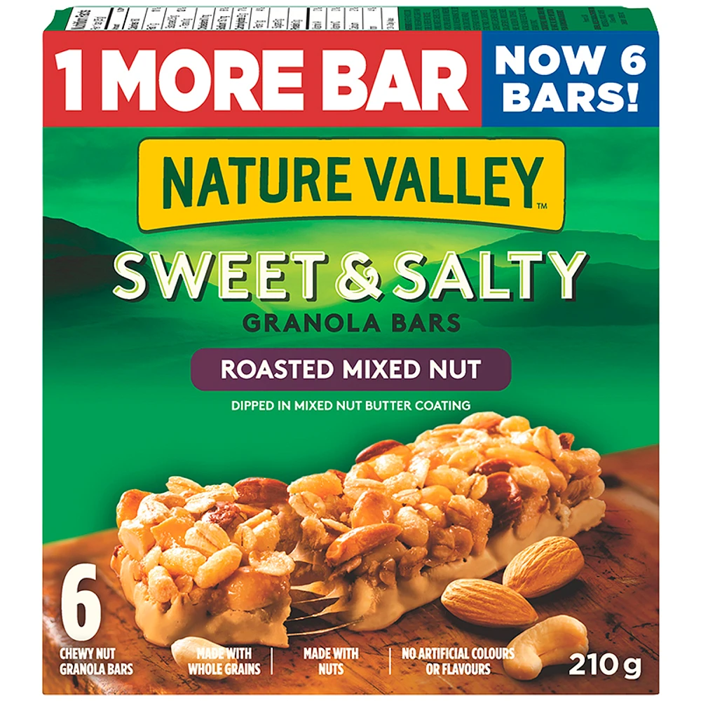 Nature Valley Sweet & Salty Granola Bars - Roasted Mixed Nut - 210g