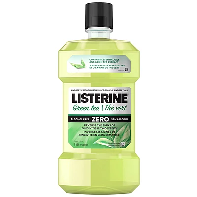 Listerine Green Tea Zero Antiseptic Mouthwash - 1L