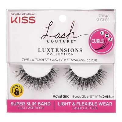 KISS Lash Couture LuXtensions Collection Royal Silk False Eyelashes - 1 pair