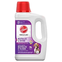 Hoover Paws & Claws Carpet Cleaning Formula with Stainguard - 1.87L