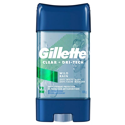 Gillette Clear Gel Scent XTend Technology Antiperspirant  - Wild Rain - 108g