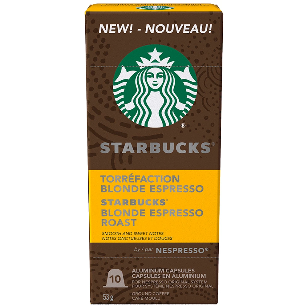 Starbucks by Nespresso - Blonde Espresso Roast - 10s