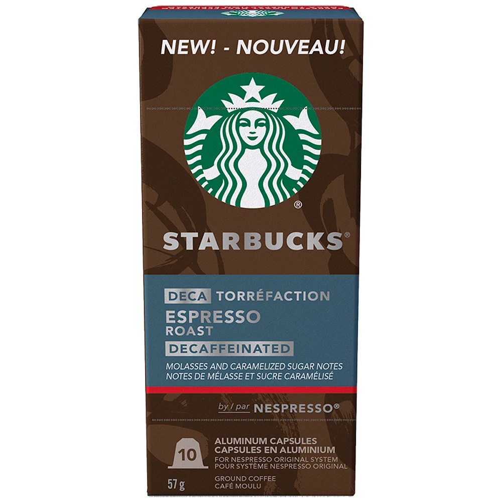 Starbucks by Nespresso - Decaffeinated Espresso Roast - 10s