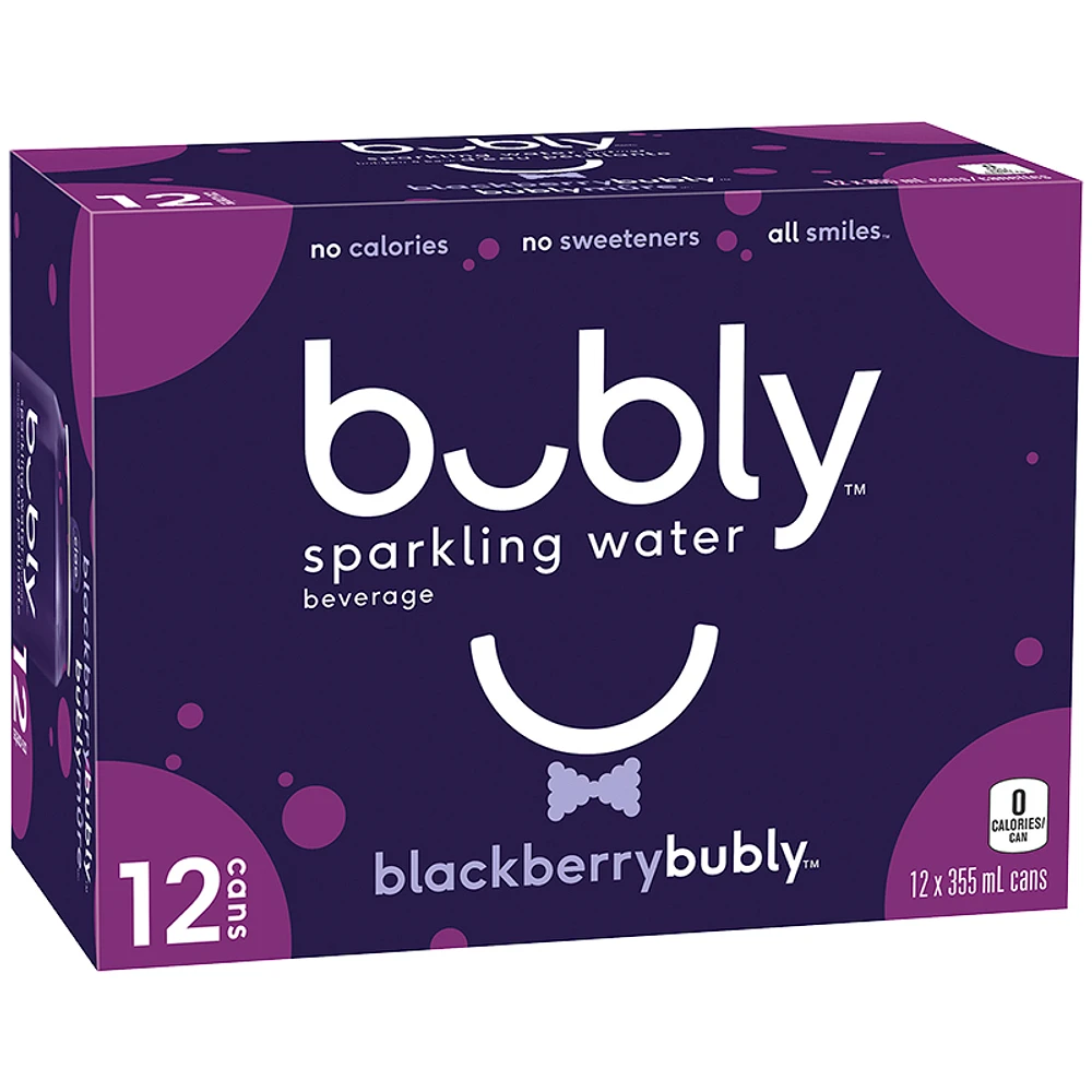 Bubly Sparkling Water - Blackberry - 12x355ml