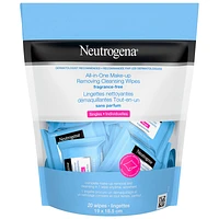 Neutrogena All-in-One Make-up Removing Wipes Singles - 20's