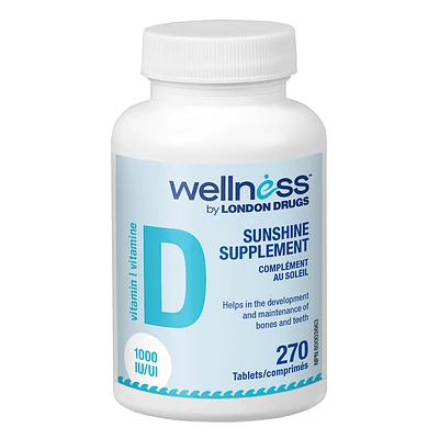 Wellness by London Drugs Vitamin D - 1000 IU - 270s