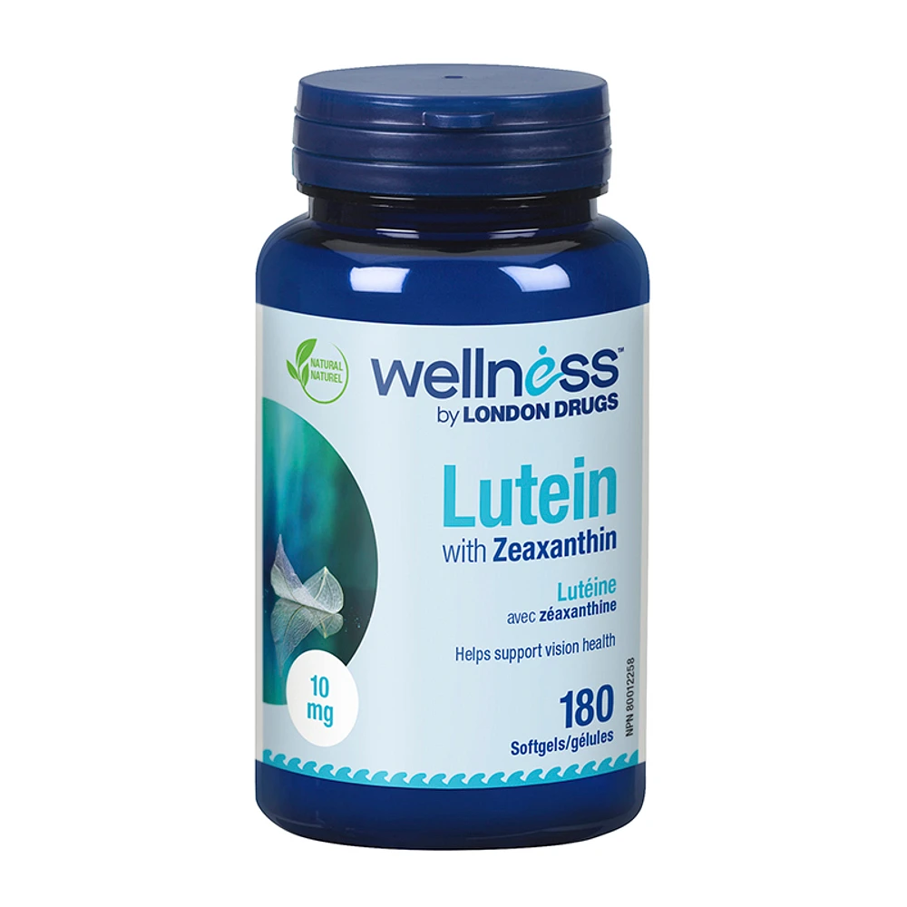 Wellness by London Drugs Lutein with Zeaxanthin - 10mg - 180s