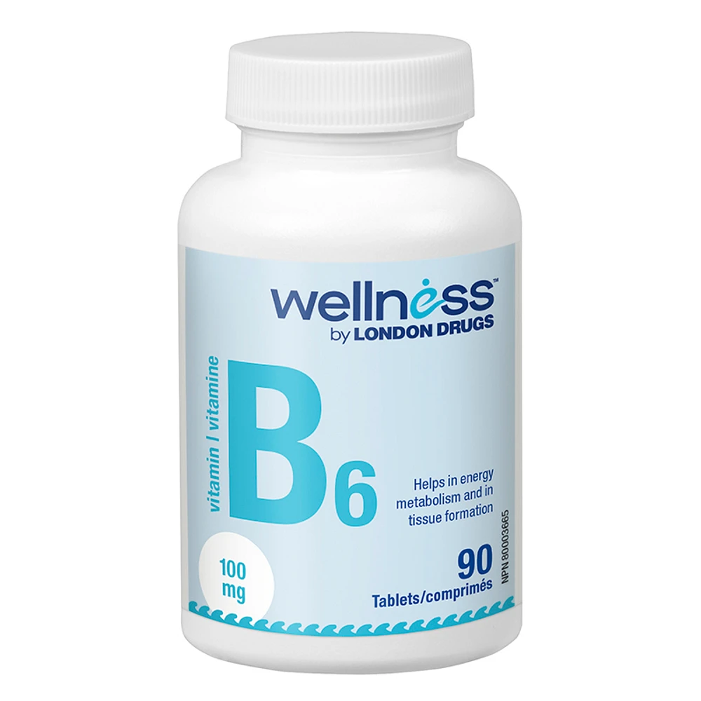 Wellness by London Drugs Vitamin B6 - 100mg - 90s