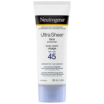 Neutrogena Ultra Sheer Face Sunscreen -SPF45 - 88ml